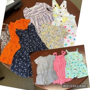 Toddler girl dress & romper bundle - size 3T